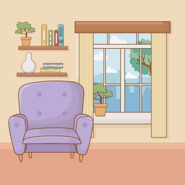 Rahat ev koltuğu tasarım vector Illustrator