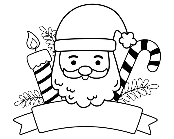 Veselé Vánoce Santa Claus vektor design — Stockový vektor