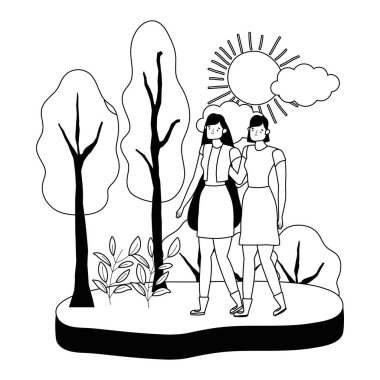 İzole kadın vektör tasarımı illüstrasyonu