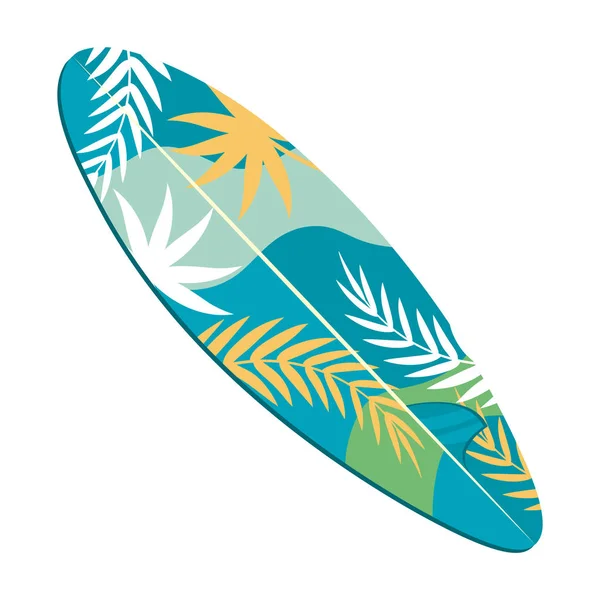 Isolert utforming av surfebrett, vektorillustrasjon – stockvektor