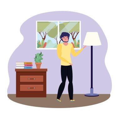 İzole edilmiş Avatar Adam vektör tasarımı