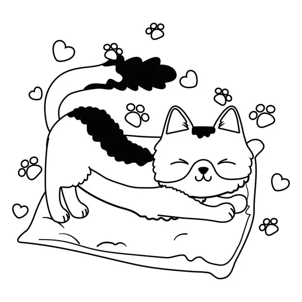 Isolierte Katze Cartoon-Design — Stockvektor