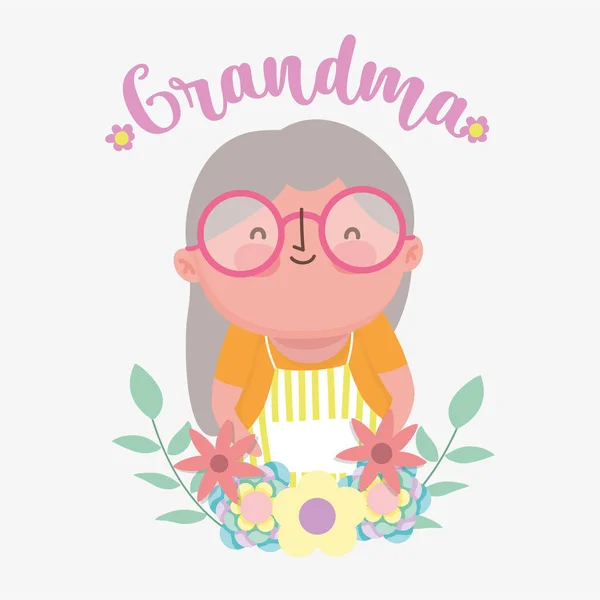 Щасливий день бабусі і дідуся дизайн мультфільму — стоковий вектор