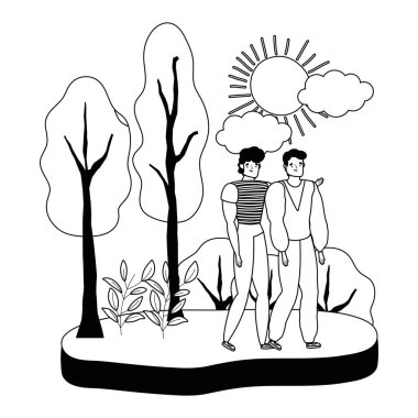 İzole avatar erkek vektör tasarımı