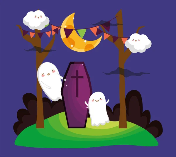 Trick or Treat-Happy Halloween — Stockvector