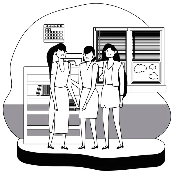 Illustrazione vettoriale del disegno del fumetto dell'avatar della donna d'affari — Vettoriale Stock
