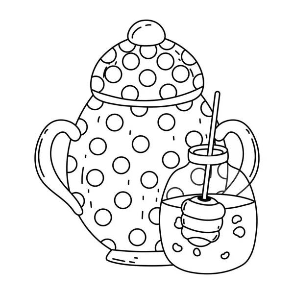 Изолированная векторная иллюстрация дизайна сахарной чаши — стоковый вектор