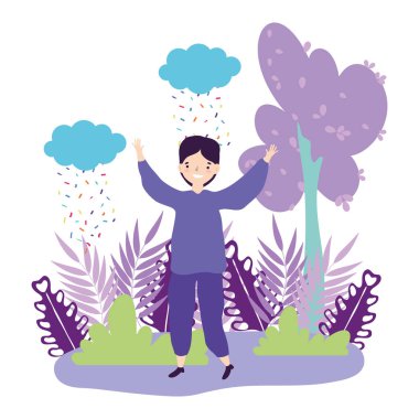 İzole edilmiş Avatar Adam vektör tasarımı