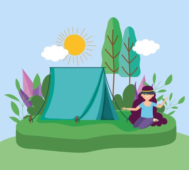 parkta gençler piknik