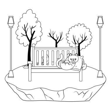 Kedi karikatür tasarım vector Illustrator