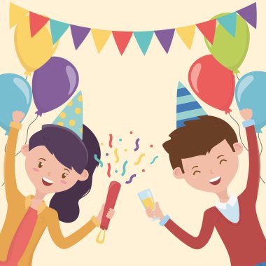 Mutlu çift çelenk balonları dekorasyon kutlama partisi