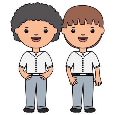 sevimli küçük öğrenciler çocuklar karakter