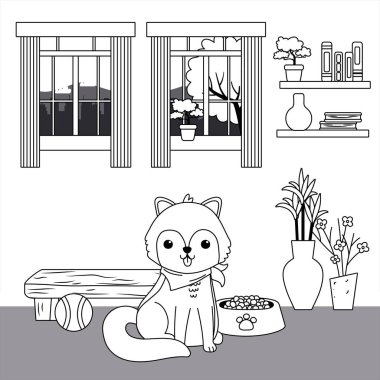 Köpek karikatür tasarım vector Illustrator