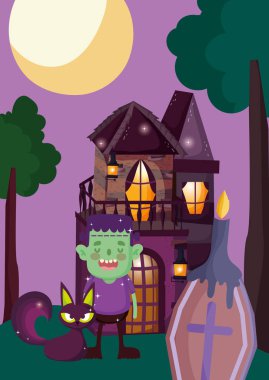 kostüm halloween görüntü ile çocuklar