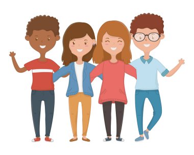 Girls and Boys Friendship design
