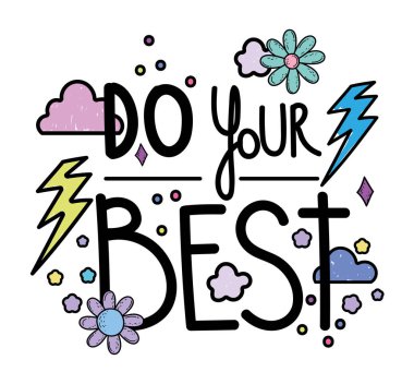 El yazısı iletiler beyaz arkaplan tasarımı