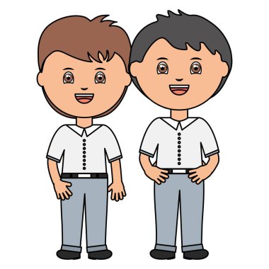 sevimli küçük öğrenciler çocuklar karakter