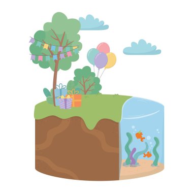 Mutlu Doğum günü ve kutlama hediyeler tasarım