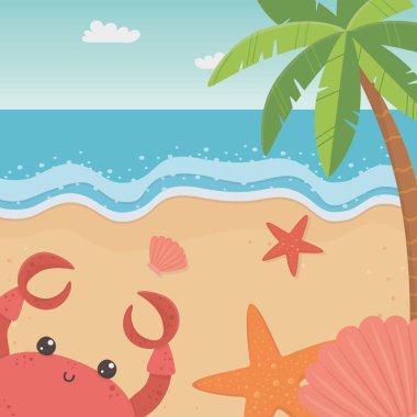 Yaz sezonu tasarım palmiye ağacı