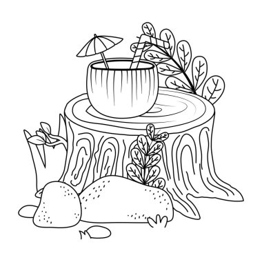 Yaz tatilleri tatil çizgi filmi