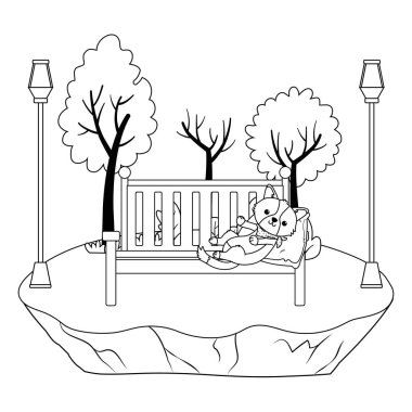 Köpek karikatür tasarım vector Illustrator