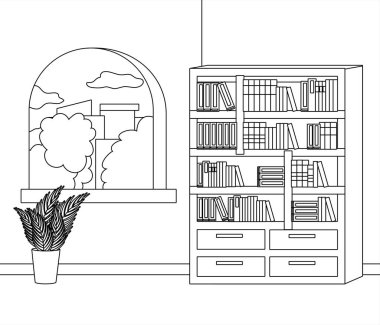 Kitap tasarımı ile ev çalışma odası