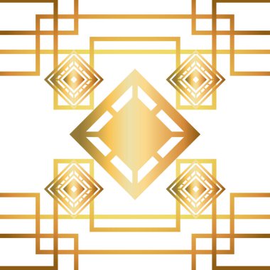 İzole art deco arka plan tasarımı