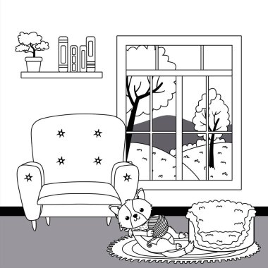 Köpek karikatür tasarım vector Illustrator