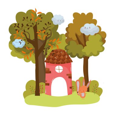 Fox çizgi film vektör tasarım çizimi çizimi