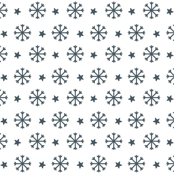 Merry christmas snowflake background vector design —  Vetores de Stock