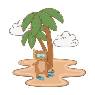 Relax illüstrasyon karikatür vektör yaz