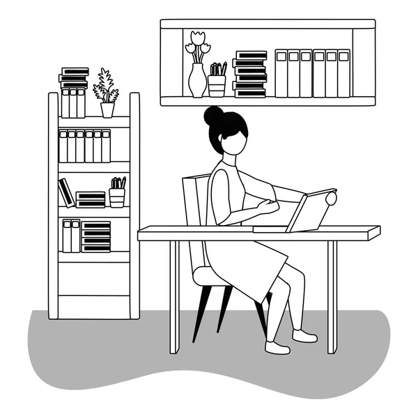 Organizační žena avatar kreslený návrhový vektor ilustrátor — Stockový vektor