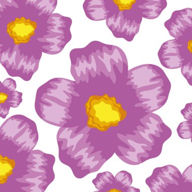 Egzotik ve tropikal çiçek bahçesi deseni