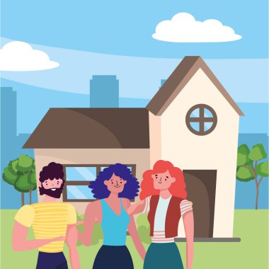 Women and avatar man design