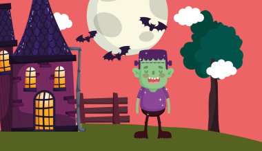 kostüm halloween görüntü ile çocuklar