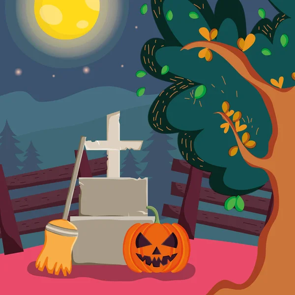 Trick or treat - joyeux Halloween — Image vectorielle