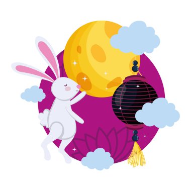 Sonbahar ortası festivali vektör tasarımı