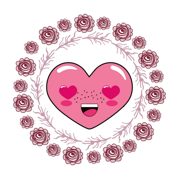 Amour coeur dessin animé — Image vectorielle