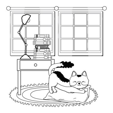 Kedi karikatür tasarım vector Illustrator