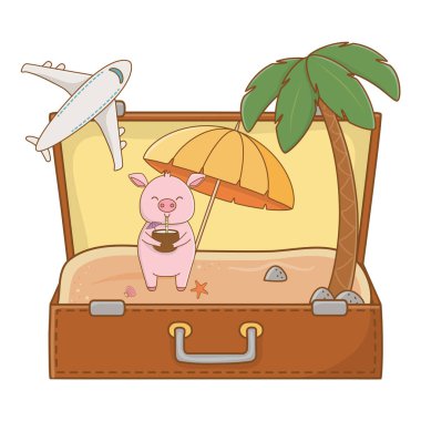 Relax illüstrasyon karikatür vektör yaz