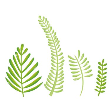 Yapraklar avuç içi ekoloji simgeleri