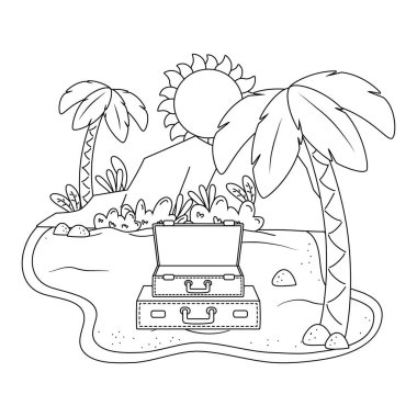 Kumsaldaki kumsal siyah beyaz