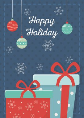 Hediye kutuları Mutlu noeller