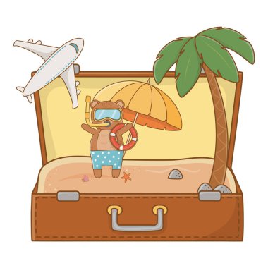 Relax illüstrasyon karikatür vektör yaz