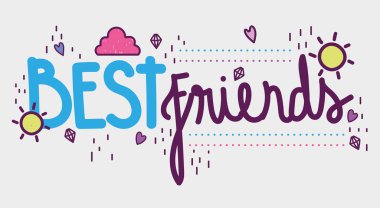 El yazısı iletiler beyaz arkaplan tasarımı