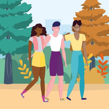 Kadınlar ve erkekler avatarlar tasarlar