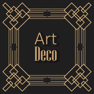 siyah arkaplan sanat deco çerçeveleri