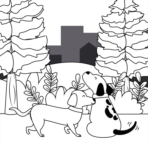 Hunde Cartoonsdesign Vektor Illustrator Vektor Illustrator — Stockvektor
