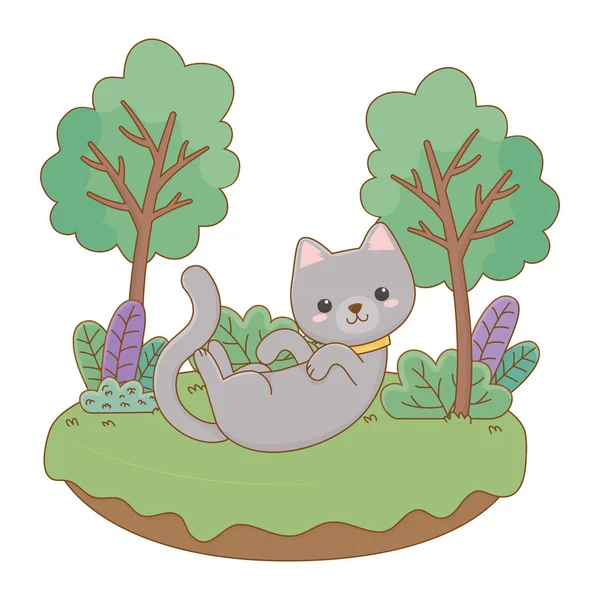Dibujos animados gato diseño vector ilustrador — Vector de stock