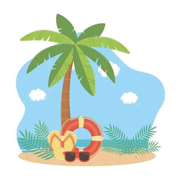 Ilustrace vektoru designu Palm Tree — Stockový vektor